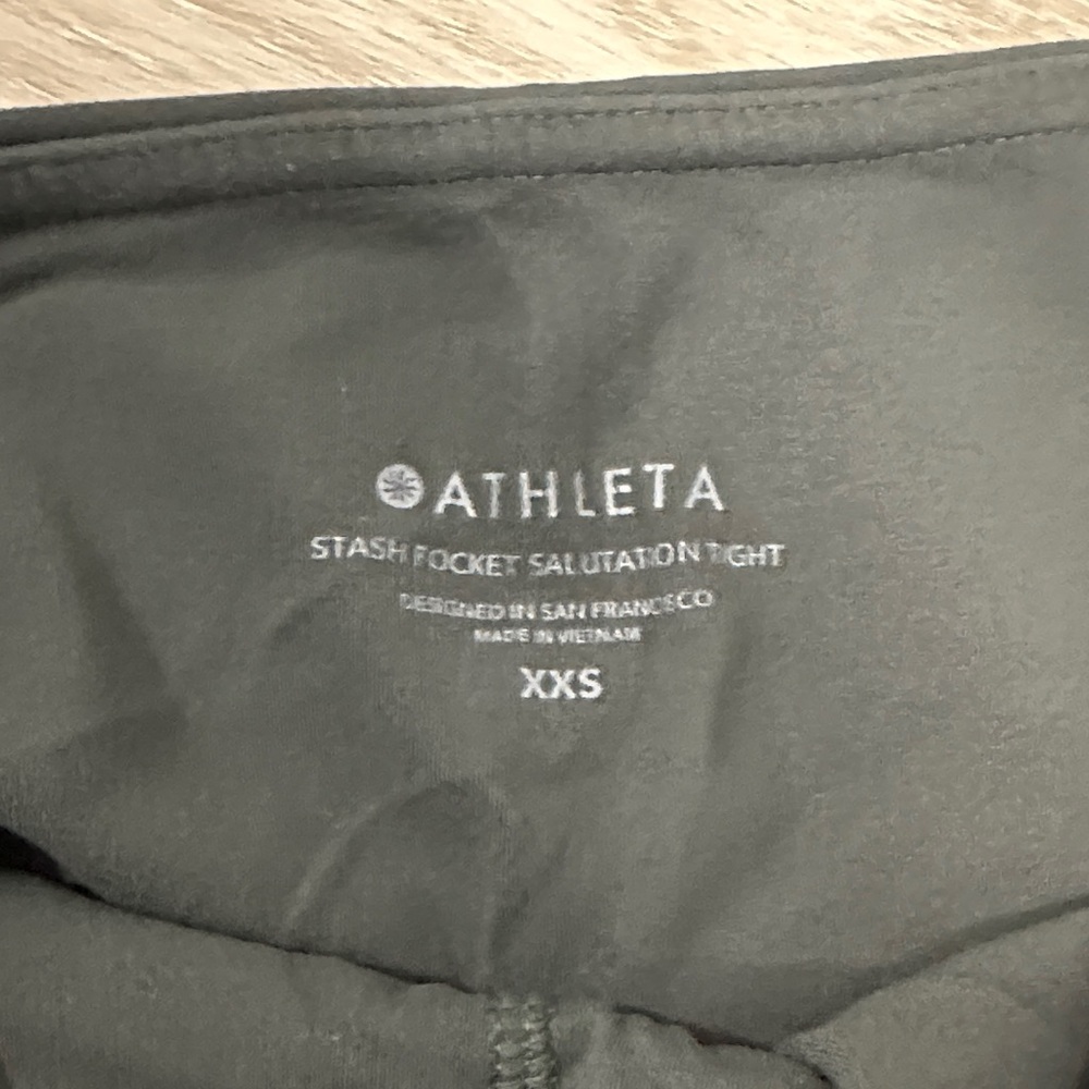 Athleta | Salutation stash pocket high-waisted leggings (size XXS) - Picture 5 of 5